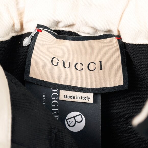 Gucci Black Cotton-Twill Zip-Detail Pants - Picture 11 of 16